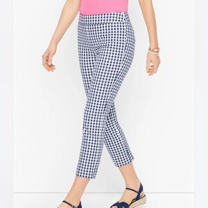 Jules & Leopold Black and White Gingham Capris